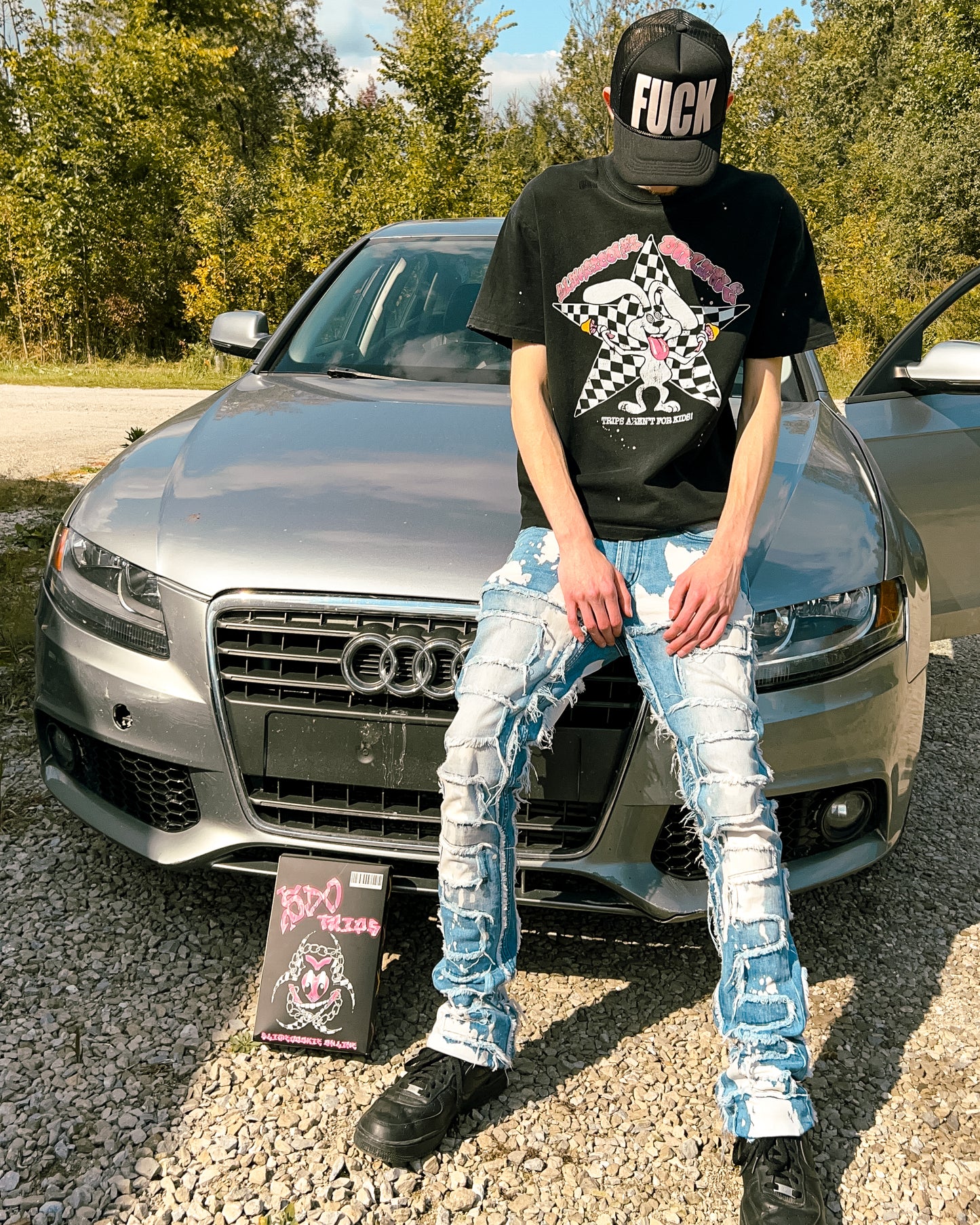 "Tripp'd Out" Hand Distressed Paint Splatter Tee